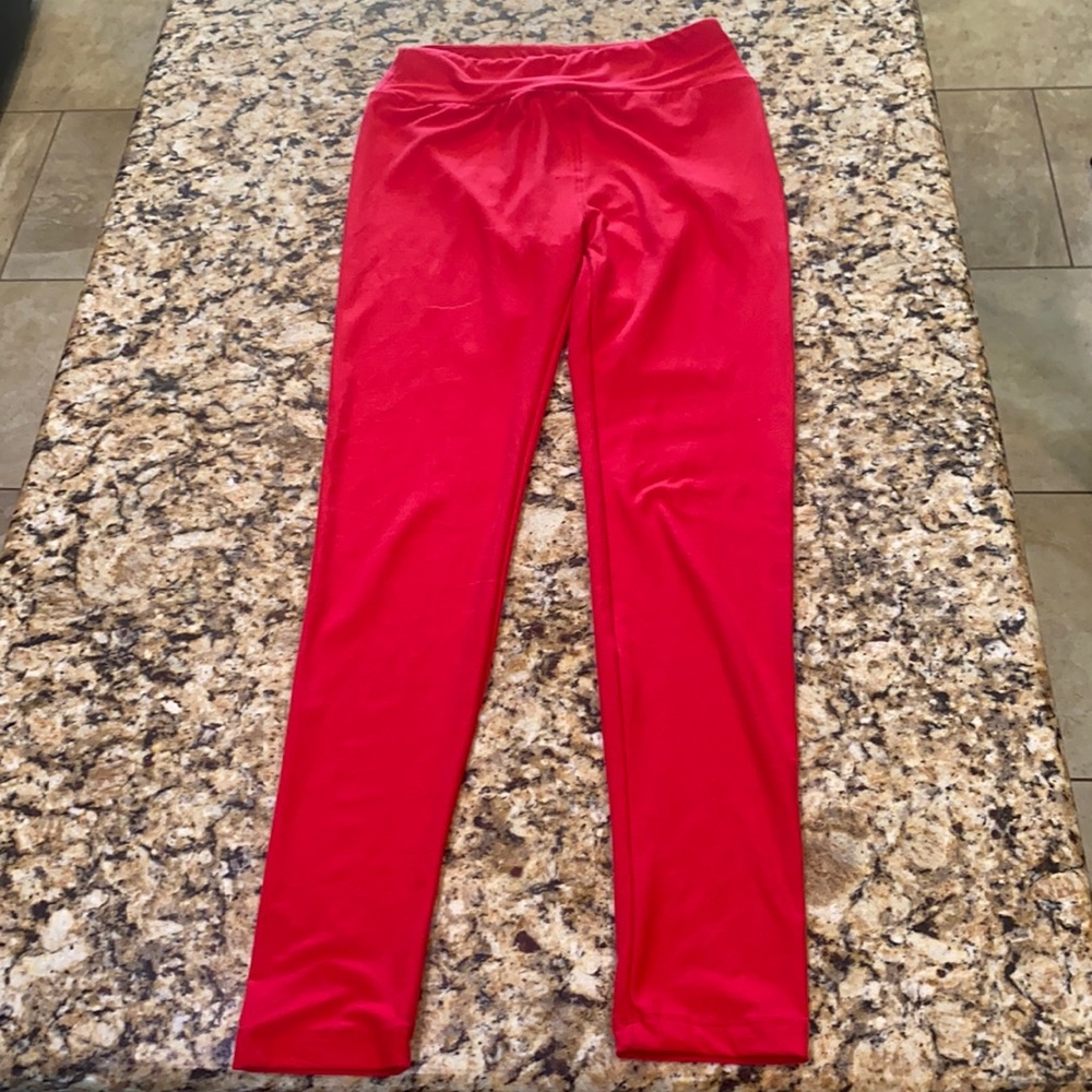 One size llr leggings red